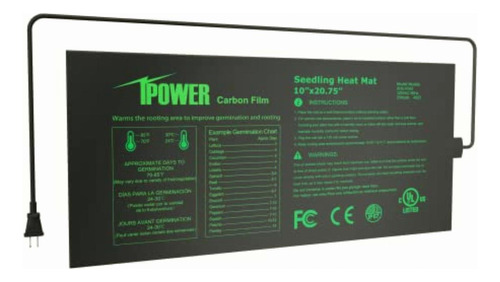 Ipower Esterilla Térmica Para Sembrado De 25,4 X 52,7 Cm