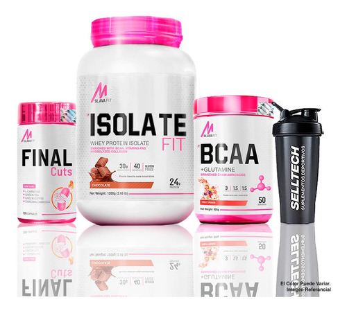 Isolate Fit 2.65lb Chocolate+bcaa+glutamine 500gr+final Cuts