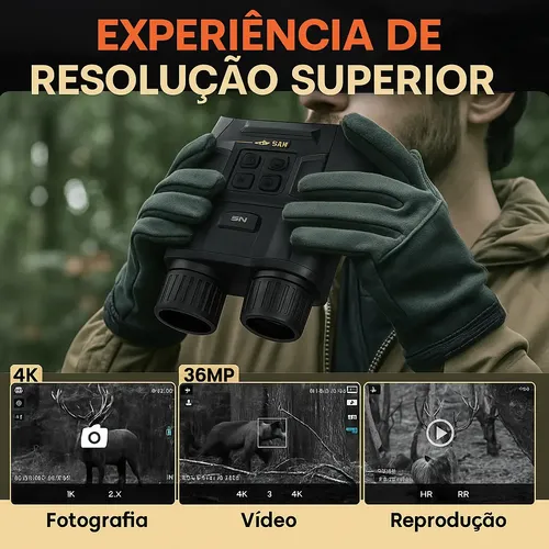 Binóculo Visão Noturna 4k Zoom 6x Recarregável Nvs-40 | MercadoLivre