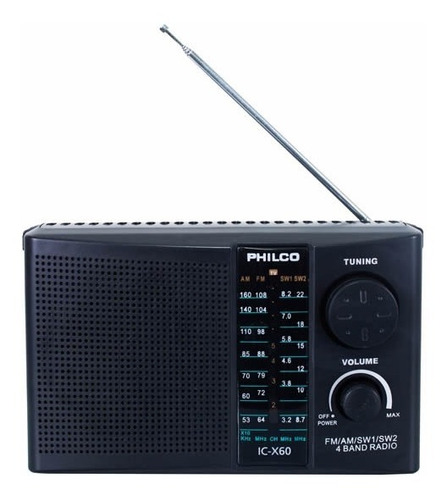 Radio Am Fm Sw1 Philco 4 Bandas 220v Icx60 