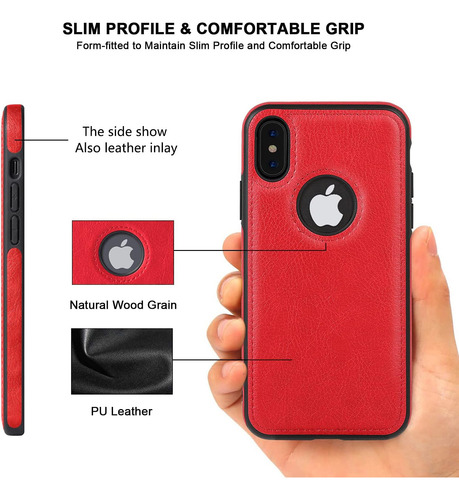Jaroie Classy Design Fase De Teléfono De Cuero De Lujo Para