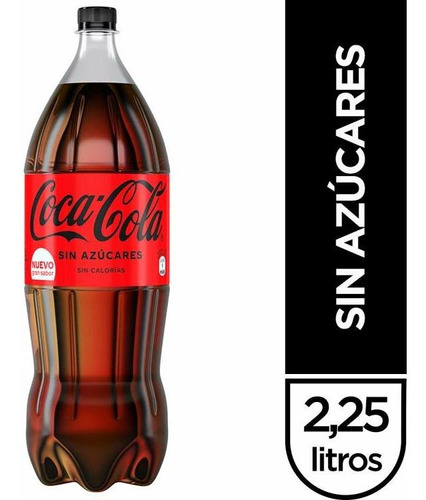 Pack X 8 Unid Gaseosa  S Azuc 2,25 Lt Coca Cola Gase Pro