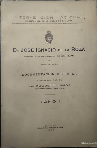 Landa Augusto Ing.: Dr. José Ignacio De La Roza