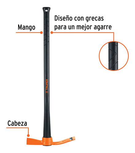 Talacho Hacha 2.5lb Desenterrar Raiz Romper Suelo 18632