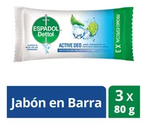 Comprar Espadol Dettol - Jabon Antibacterial Active Deo 3 X 80 Gr
