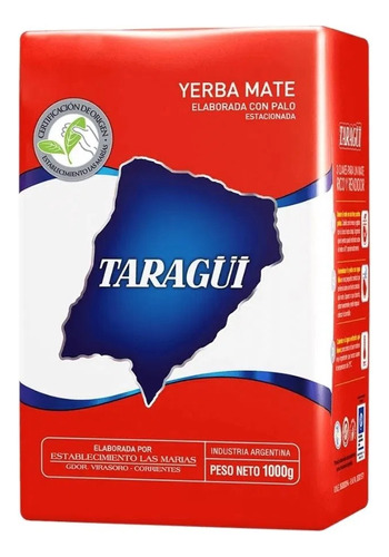 Oferta! Yerba Mate Taragui Con Palo 1kg 4flex Sin Tacc