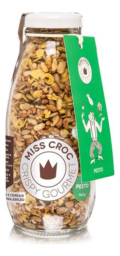 Kit 2x: Granola Crispy Pesto Sem Glúten Sachê Miss Croc 140g