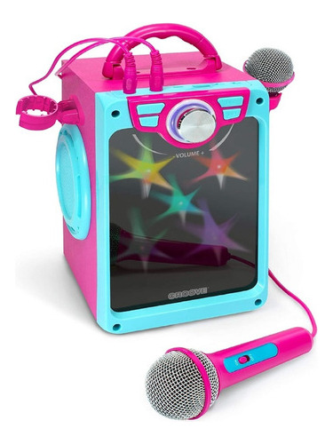 Karaoke Para Niños Con Luces De Discoteca 2 Microfonos