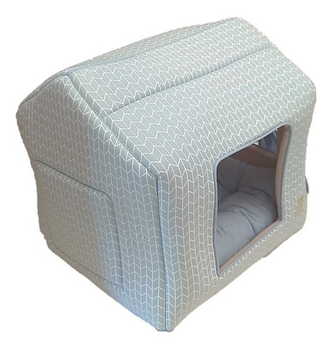 Imagem 5 de 8 de Casa Casinha Cama Pet Gato Cachorro Patachic Azul Macho