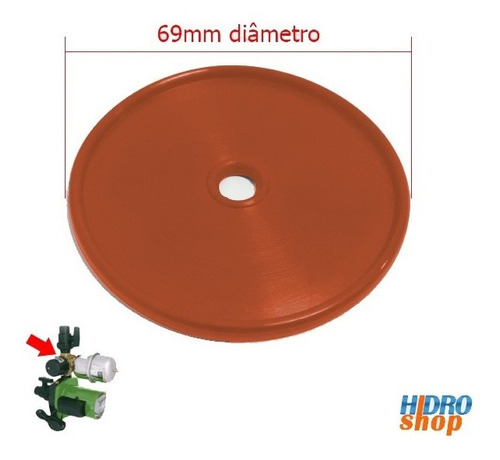 Diafragma Silicone P/ Pressurizador Rowa Tango Press