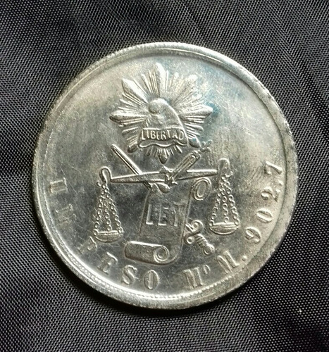 Moneda De Un Peso De 1872 Réplica (Usado)