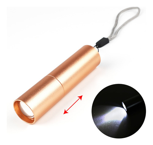 Mini Linterna Telescópica Con Zoom, Lámpara Portátil Para Ex