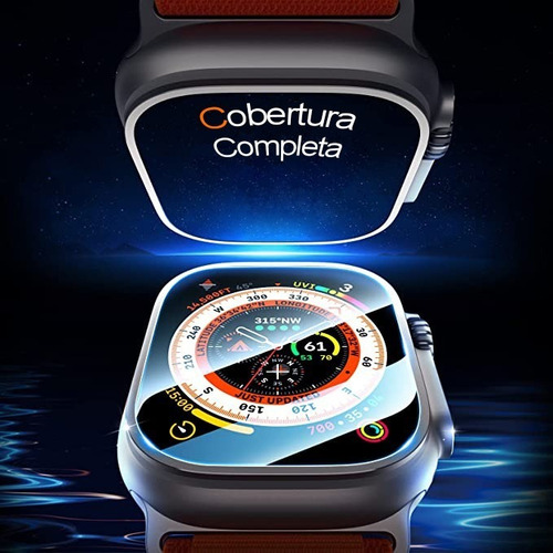 Imagen 3 de 8 de Protector Pantalla Vidrio Para Apple Watch Ultra 49 Mm