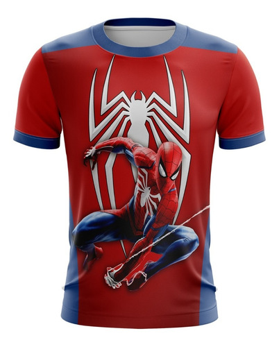 Playera Sublimada Talla Extra Spiderman Ps4