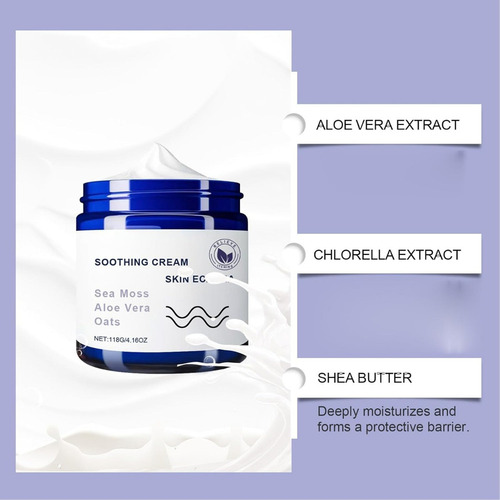 Crema De Musgo Marino, Crema Calmante Natural Con Musgo X1