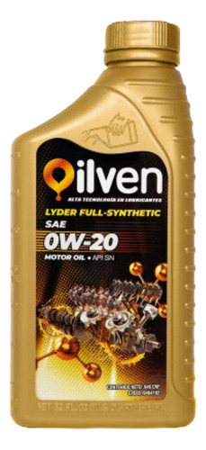 Aceite Full Sintetico 0w-20 Marca Oilven Para Carros