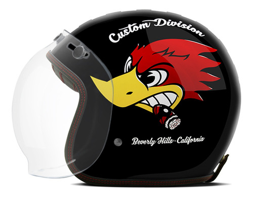 Capacete Moto Aberto Custom Sucker Tamanho 56 58 60