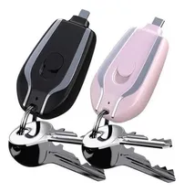 Comprar 2 Cargadores Llavero 1 Para iPhone Y 1 Type C 1500 Mah
