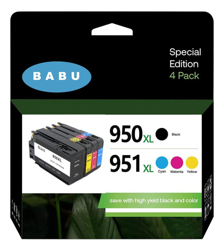 Reemplazo De Cartuchos De Tinta Compatibles Con Babu Para Hp