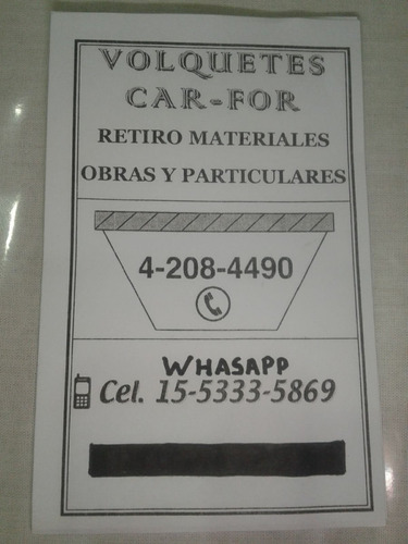 Imagen 6 de 6 de Alquiler De Volquetes Y Volquetines Lanus Zona Sur