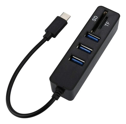 Houkai Lector Tarjeta Tipo C Hub 2 1 Otg Usb 2.0 Splitter 3