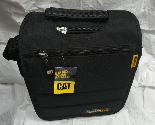 Imagen 4 de 8 de Morral Caterpillar Porta Tablet iPad Hasta 12¨ Parche Negro