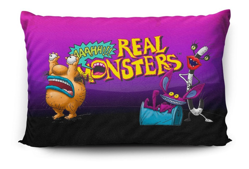 Imagen 2 de 5 de Funda De Almohada Monstruos De Verdad 70x45cm Vudú Love
