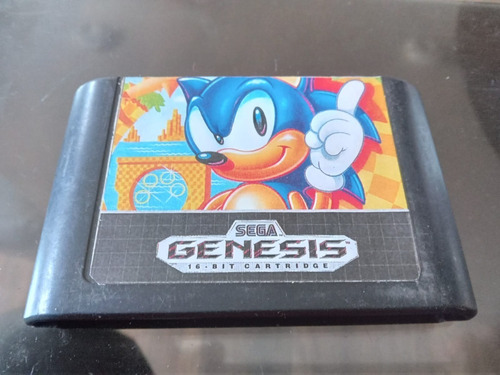 Sonic Original Portada Impresa Para Sega Genesis