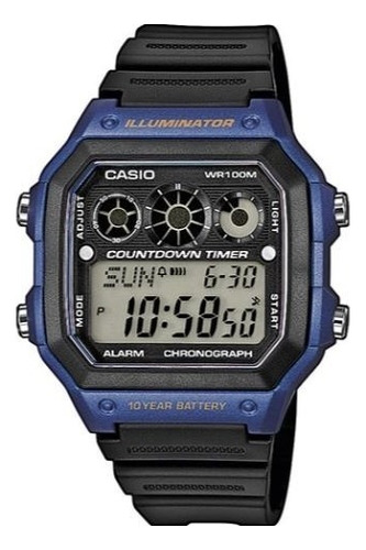 Reloj Hombre Casio Deportivo Ae-1300wh Ae1300 Malla $$$ Bisel $$$ Fondo 2a