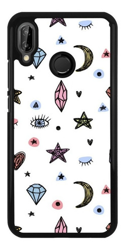 Funda Protector Para Huawei Estrellas Lunas Arte Tapiz 