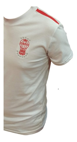 Imagen 2 de 5 de Remera C. A. Huracán De Algodón Blanca Globomanía