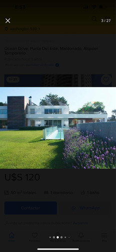 Depto Venta Ocean Drive 2 Dorm 2 Baños C/cochera