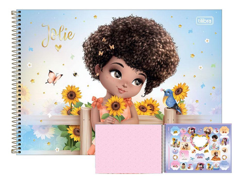Caderno Desenho Univ Capa Dura Jolie 80fls