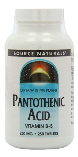 Source Naturals Pantothenic Acid, 021078005124, 1, 1