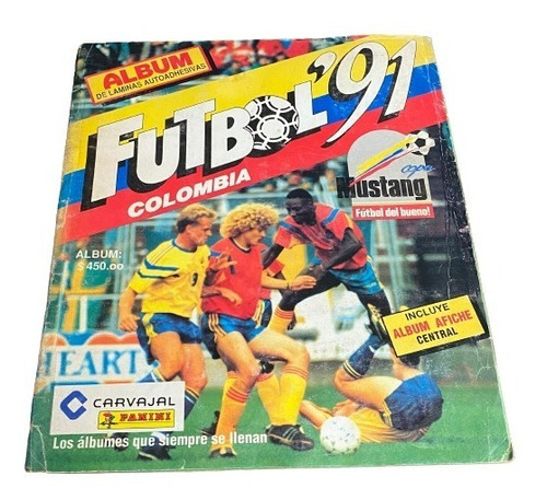 Album Futbol 91 (colombia) Panini 100% Lleno Original