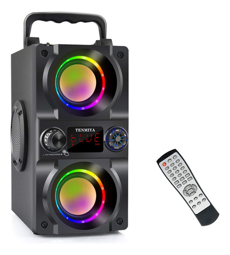 Altavoz Bluetooth 40 W, Portátil Con Luces Y Subwoofer