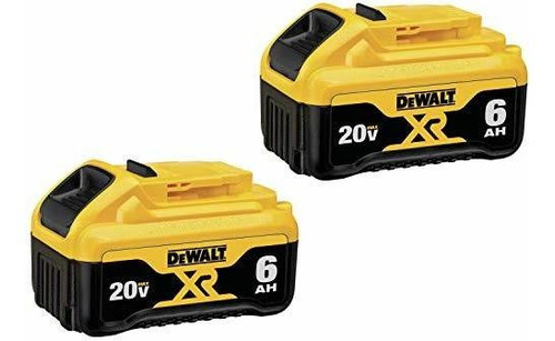 Bateria Dewalt 20v Max, Paquete Doble Premium 6.0ah Dcb206-2