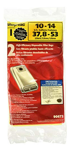 Bolsas De Filtro Desechables Para Shop-vac 10-14 Galones