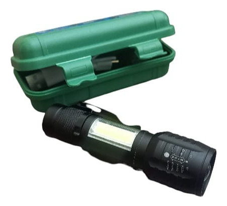 Mini Linterna Tactica Camping Portatil Recargable Usb Blanco Negro