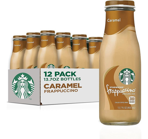 Starbucks Frappuccino Coffee Drink, Caramelo, Botellas De 13