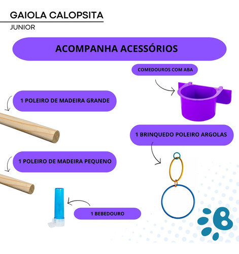 Gaiola Calopsita E Pássaro Manso