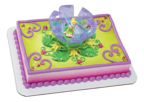 Disney Fairies Tinker Bell In Flower Decoset