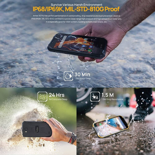 Ulefone Armor X12 Pro Nfc Resistente Proteccion Militar ! Negro