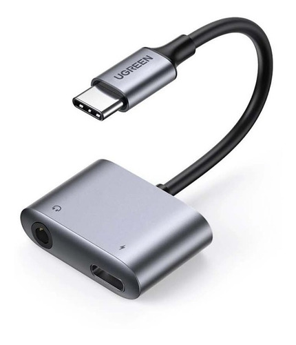 Adaptador Usb Tipo C A Usb C + Jack 3.5mm + Carga Ugreen