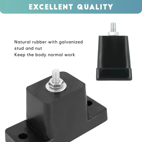 Kit De 4 Soportes De Montaje De Aislador De Vibración Goma
