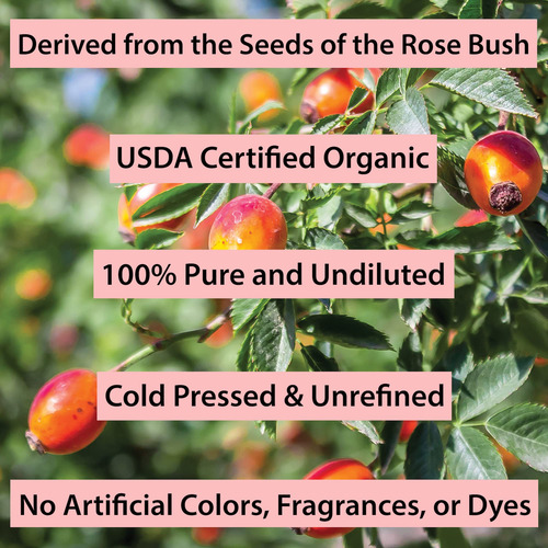 Aceite De Rosa Mosqueta Certificado Usda Orgánico 100% P