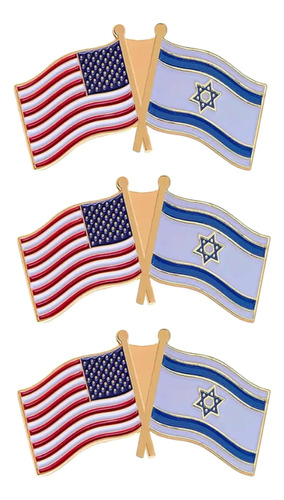 Bandera De La Amistad Cruzada De Israel, Estados Unidos, Pin