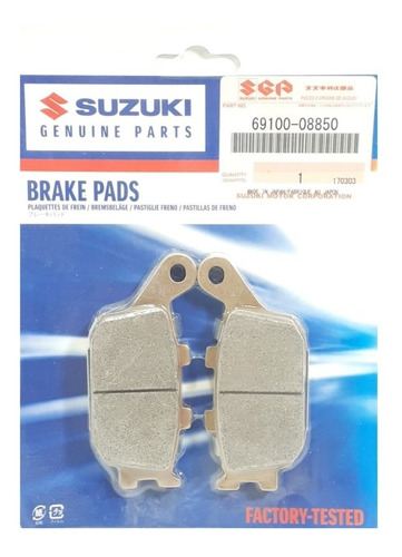 Pastilla De Freno Trasera Suzuki Gsxs 750 69100-08850