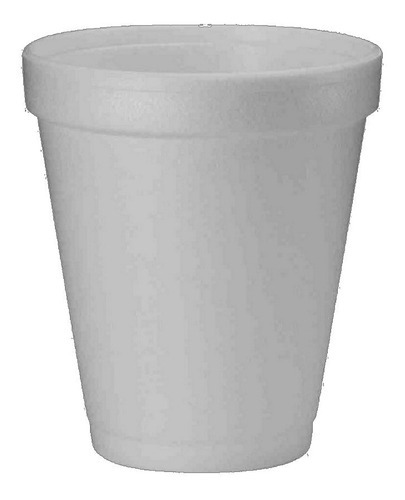 Vaso Termico Descartable Dart 165cc/ml Telgopor X 25 Und Color Blanco