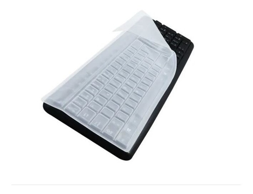 Protector De Silicona Para Teclado Pc Universal Transparente